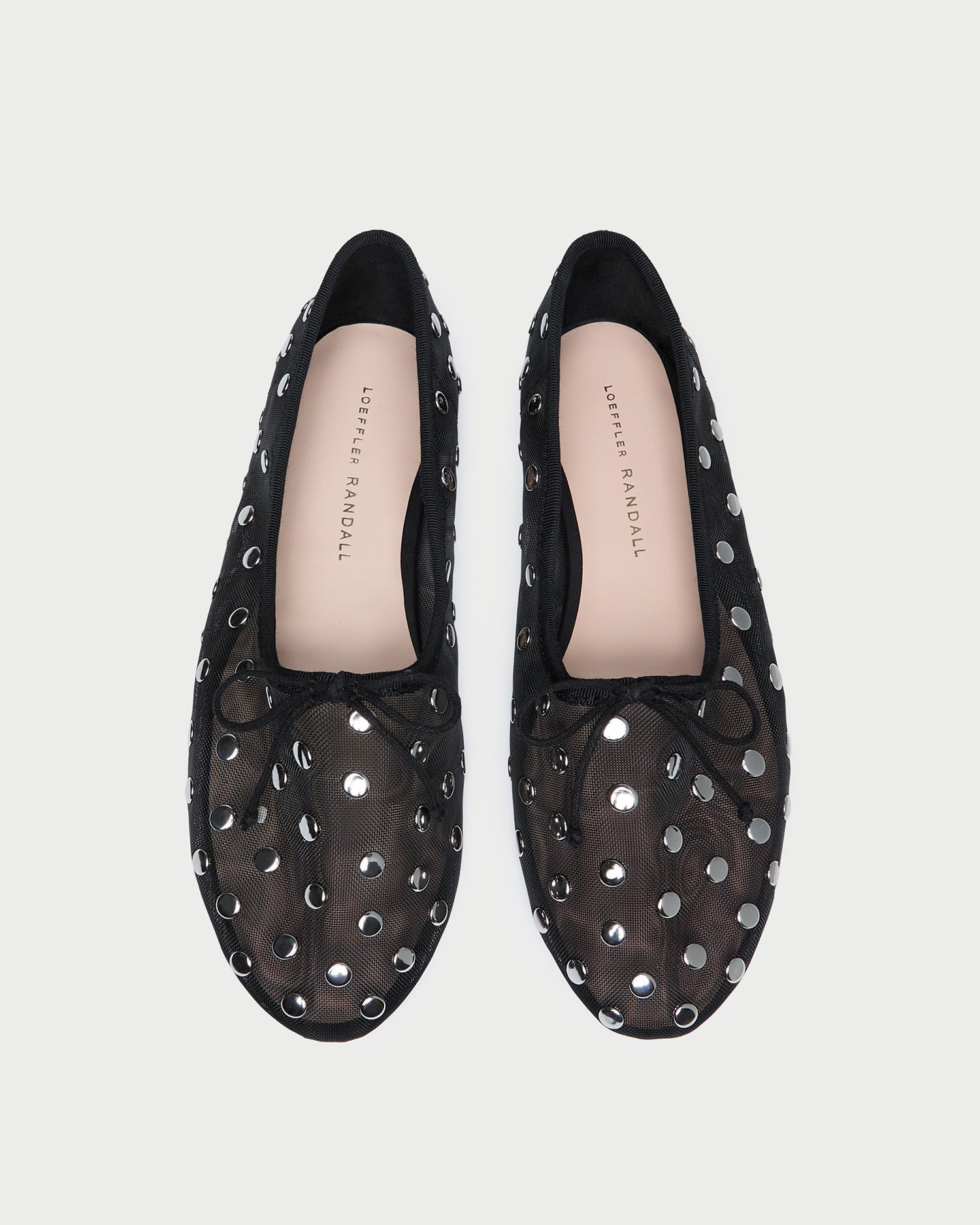 Loeffler Randall / Landon Black/Silver Mesh Ballet Flat
