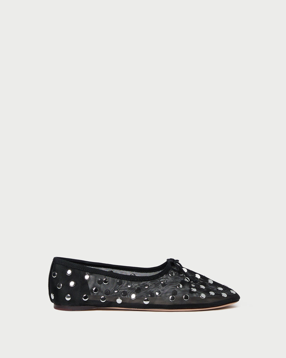 Loeffler Randall / Landon Black/Silver Mesh Ballet Flat