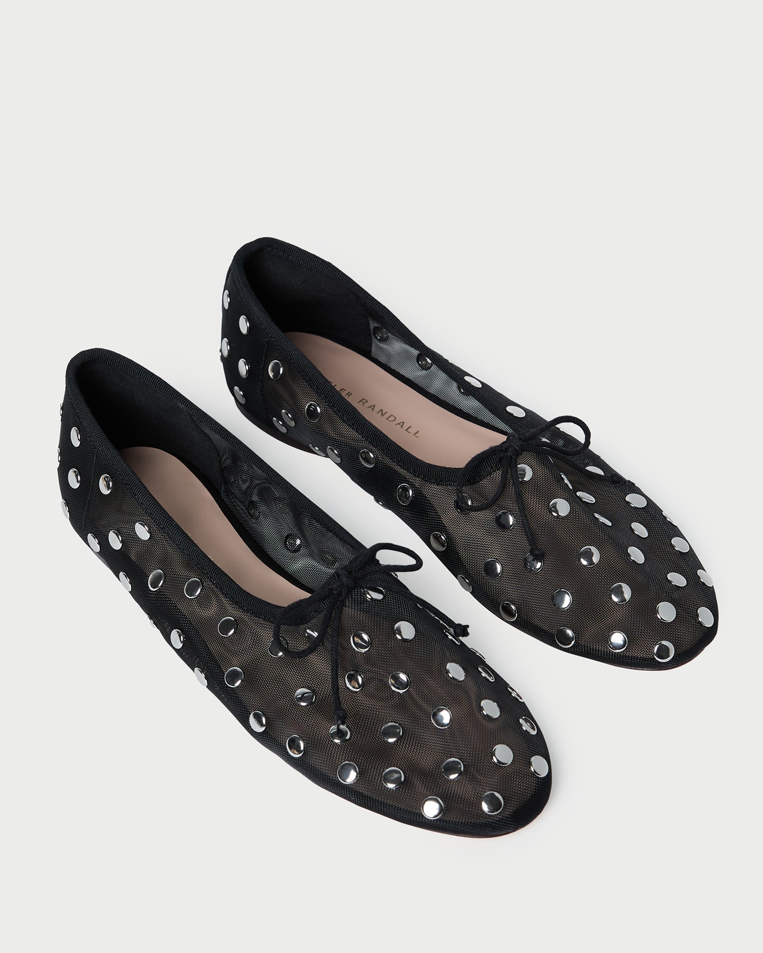 Loeffler Randall / Landon Black/Silver Mesh Ballet Flat