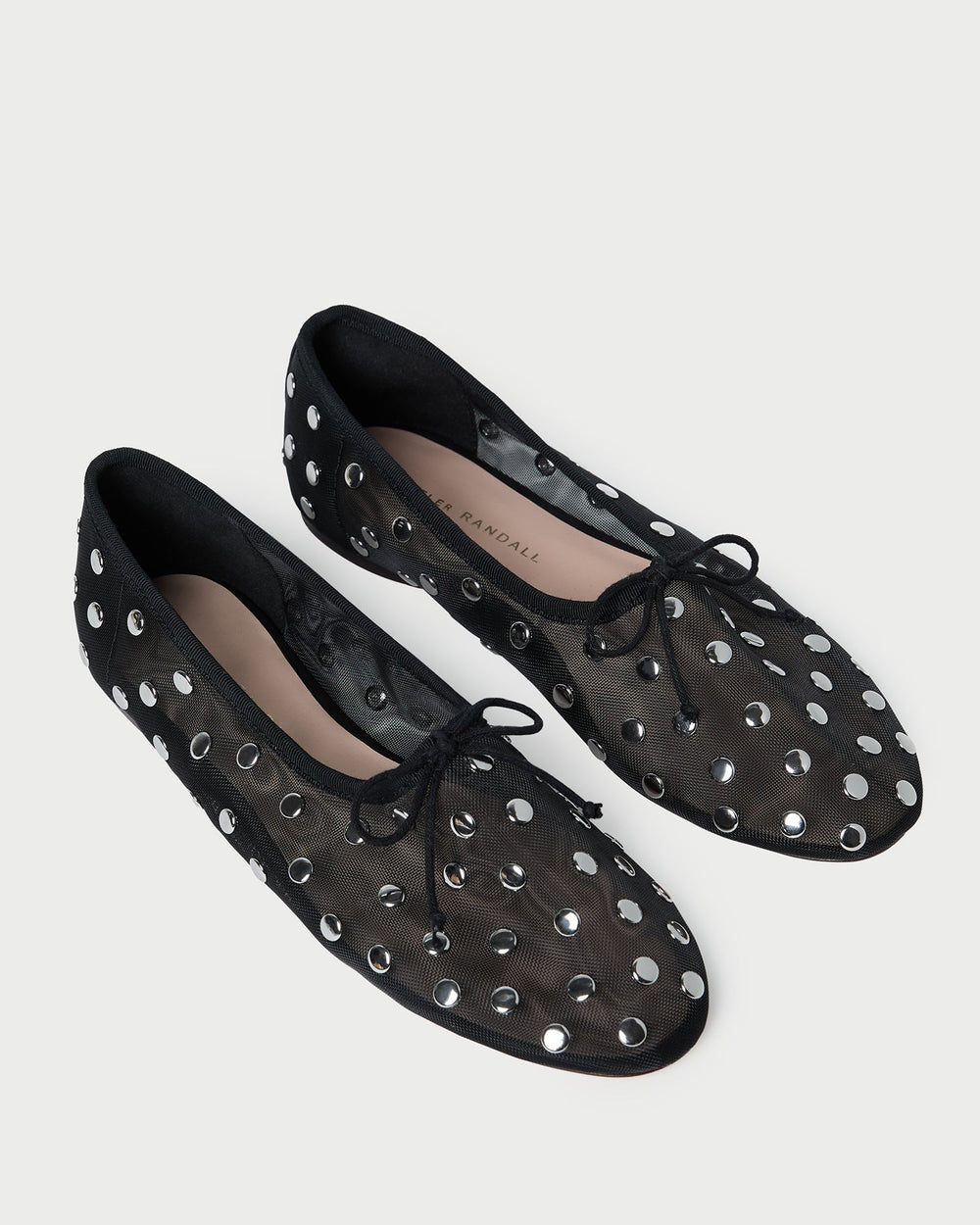 Loeffler Randall / Landon Black/Silver Mesh Ballet Flat