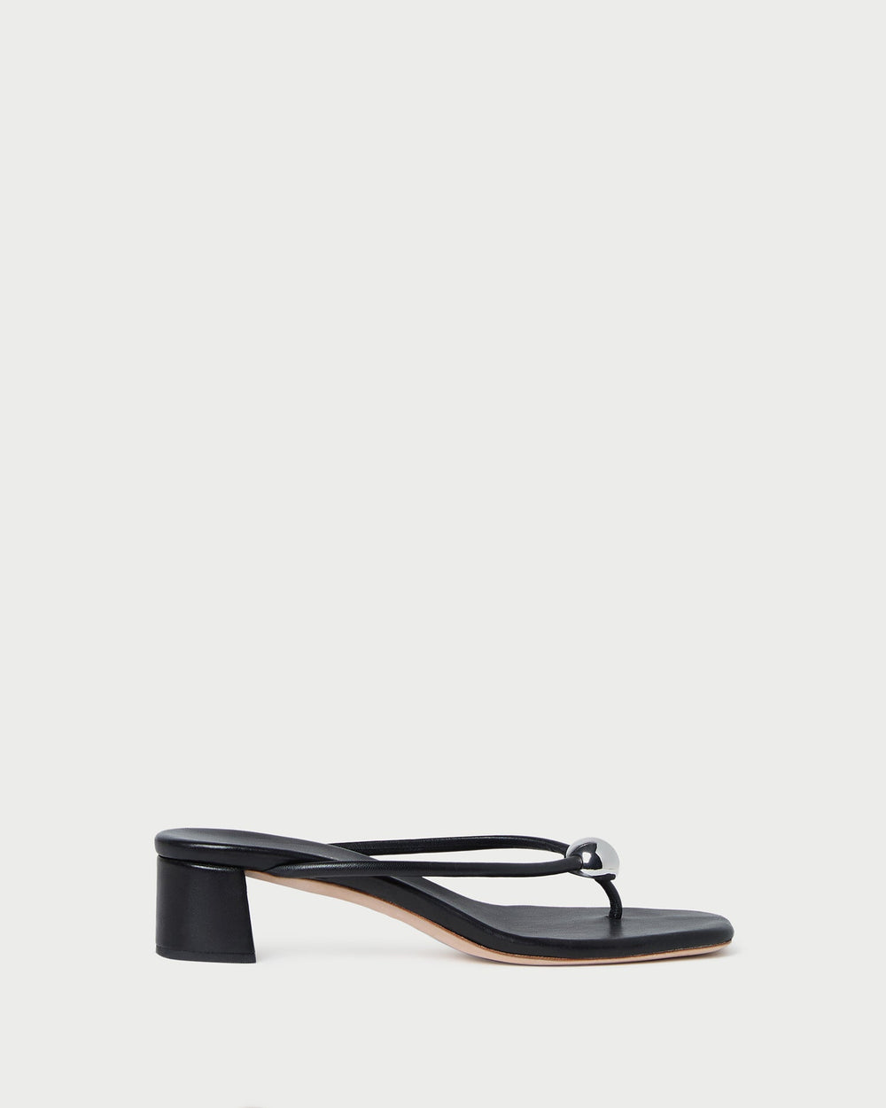 Loeffler Randall / Odessa Black Leather Heeled Sandal