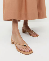 Loeffler Randall / Odessa Dune Leather Heeled Sandal