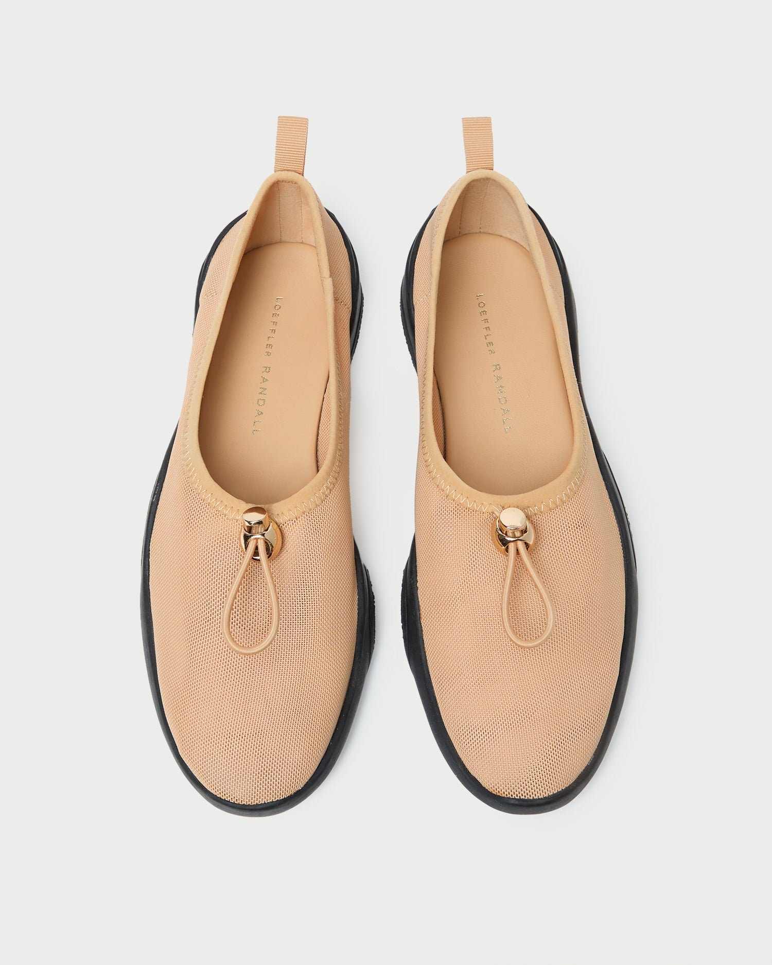 Loeffler Randall / Raina Caramel/Black Mesh Flat