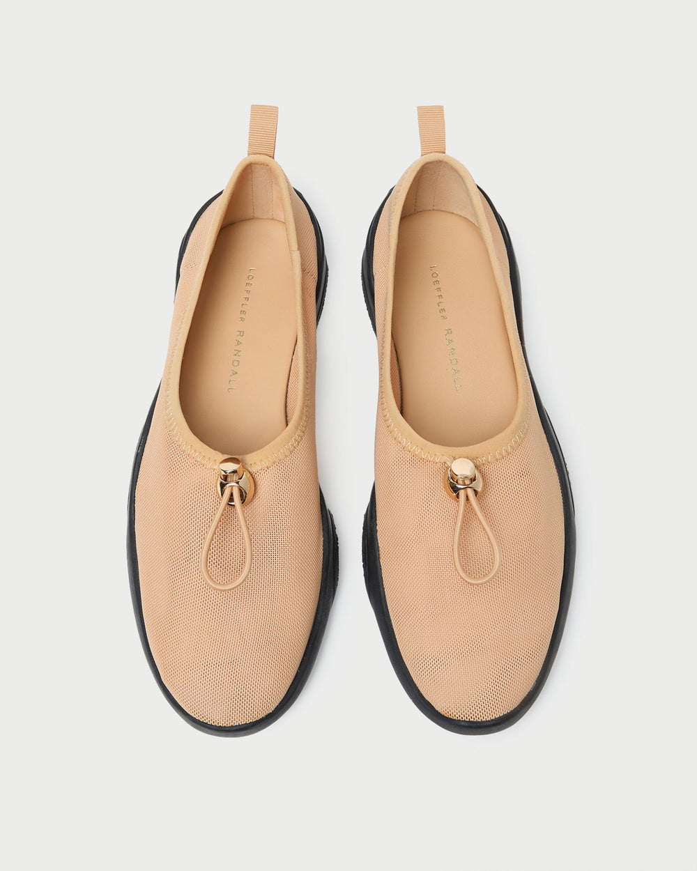 Loeffler Randall / Raina Caramel/Black Mesh Flat