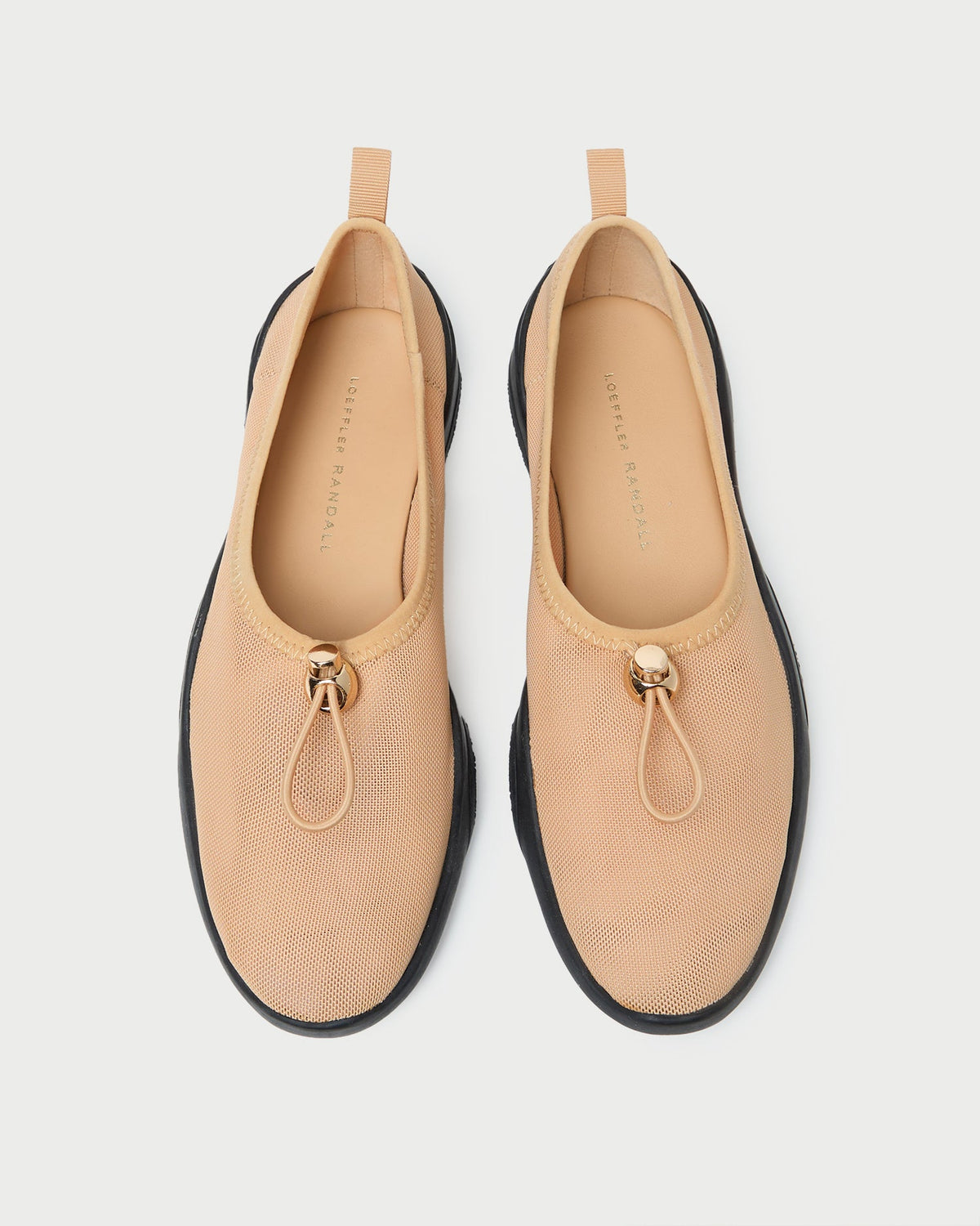 Loeffler Randall / Raina Caramel/Black Mesh Flat