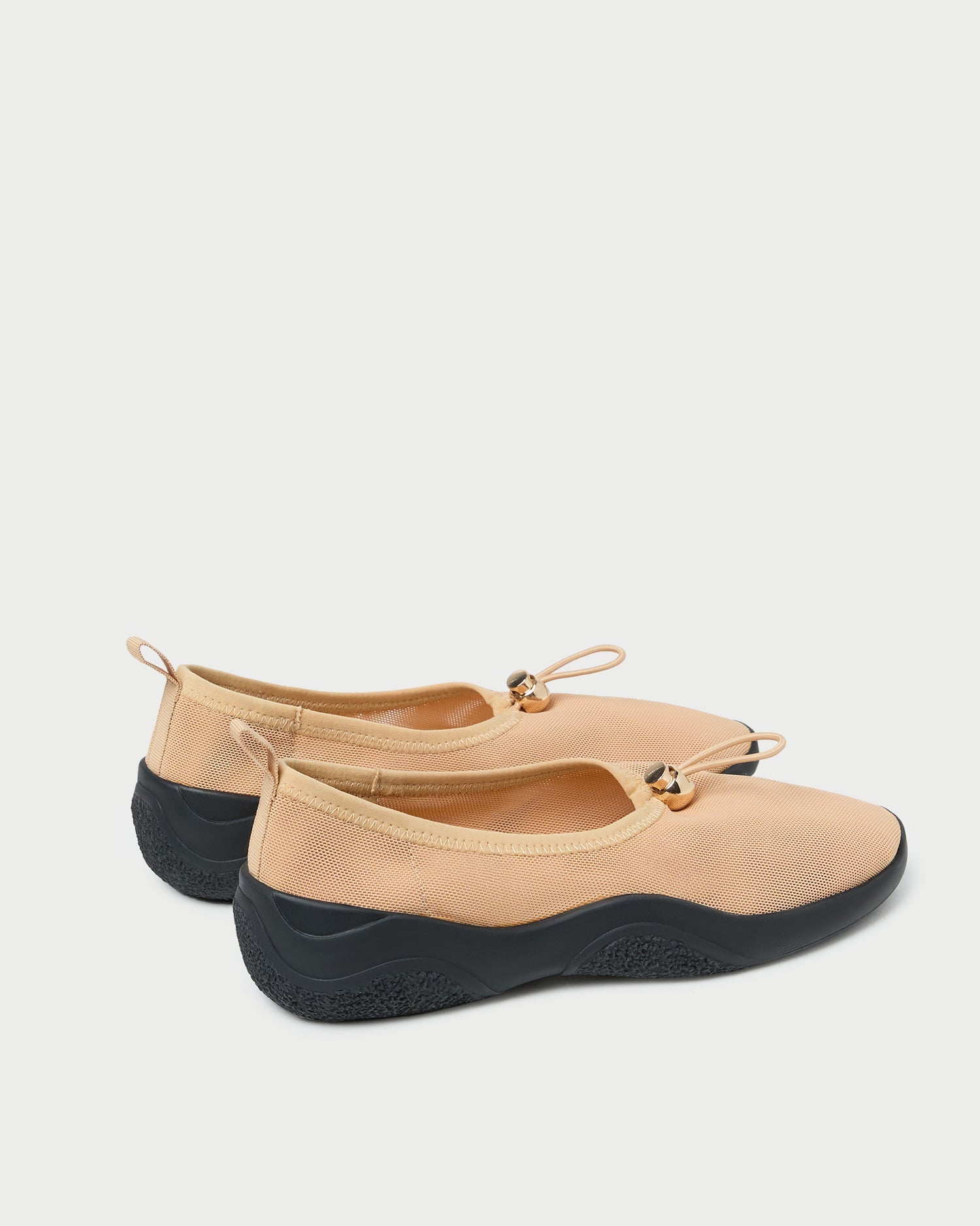 Loeffler Randall / Raina Caramel/Black Mesh Flat