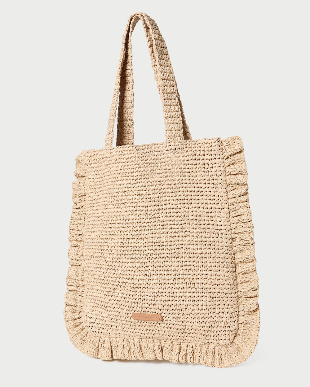 Loeffler Randall / Justine Natural Crochet Ruffle Tote