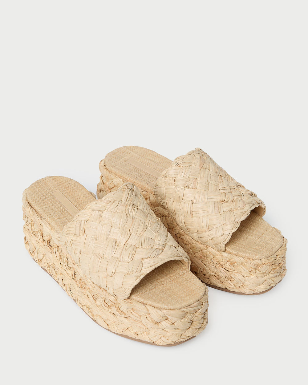 Loeffler Randall / Aaron Natural Braided Straw Mule