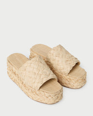 Loeffler Randall / Aaron Natural Braided Straw Mule
