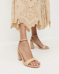 Loeffler Randall / Malia Natural Curved-Heel Sandal