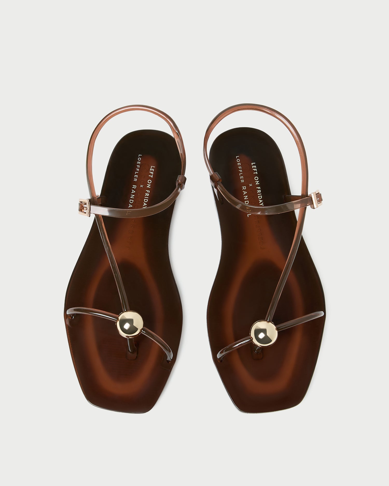Loeffler Randall / Dana Brown Strappy Jelly Sandal