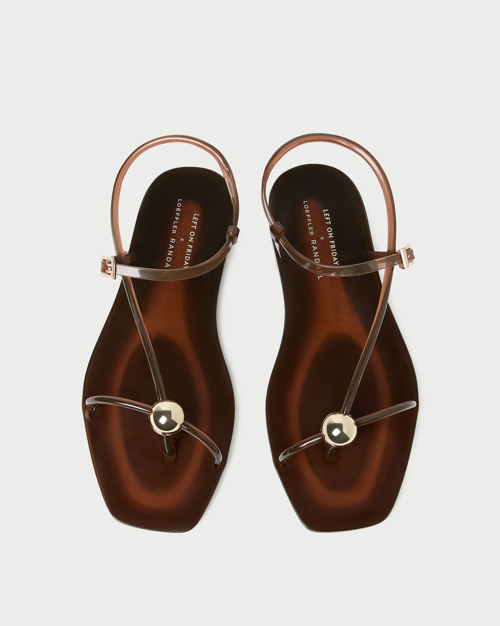 Loeffler Randall / Dana Brown Strappy Jelly Sandal