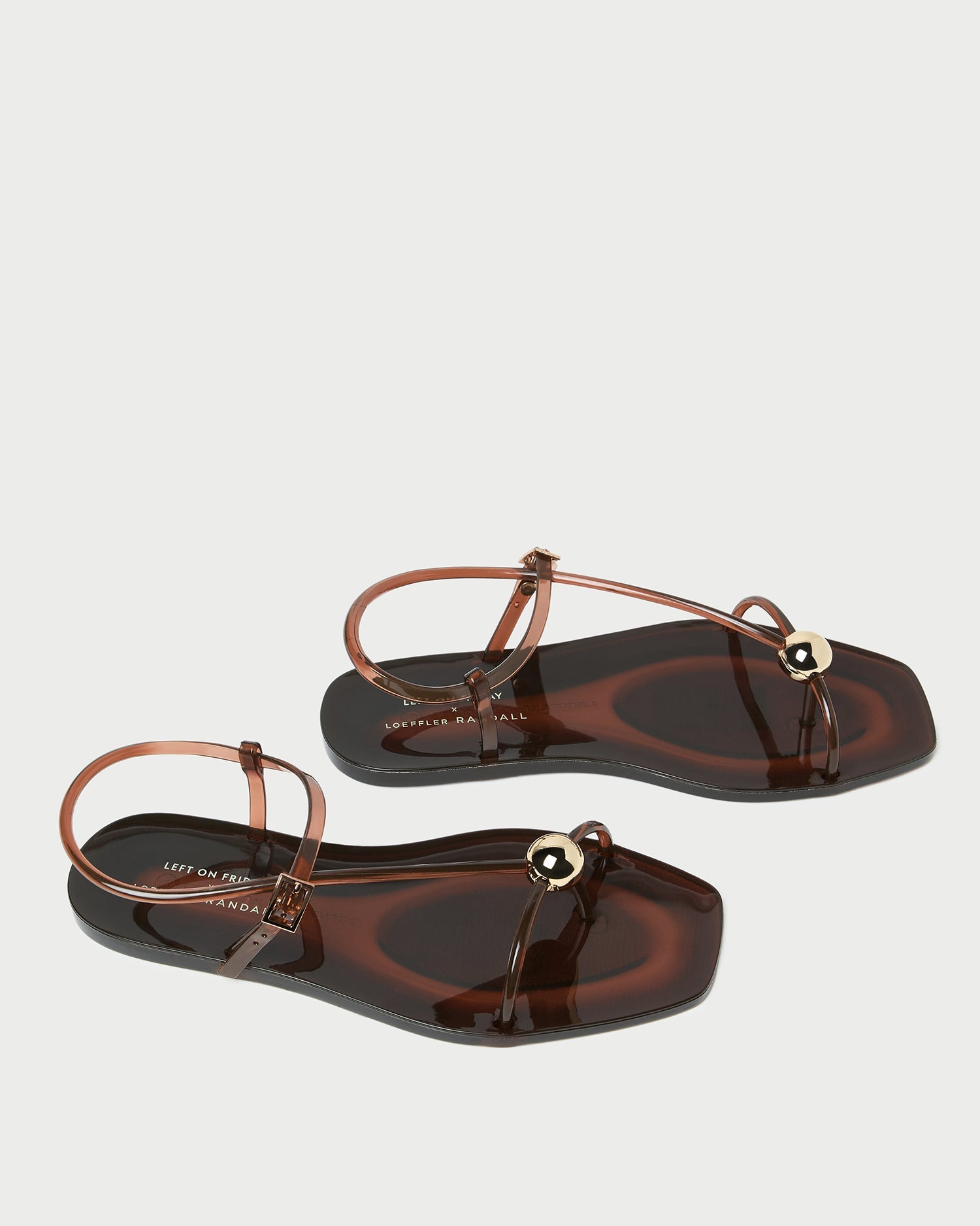 Loeffler Randall / Dana Brown Strappy Jelly Sandal