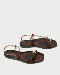 Loeffler Randall / Dana Brown Strappy Jelly Sandal