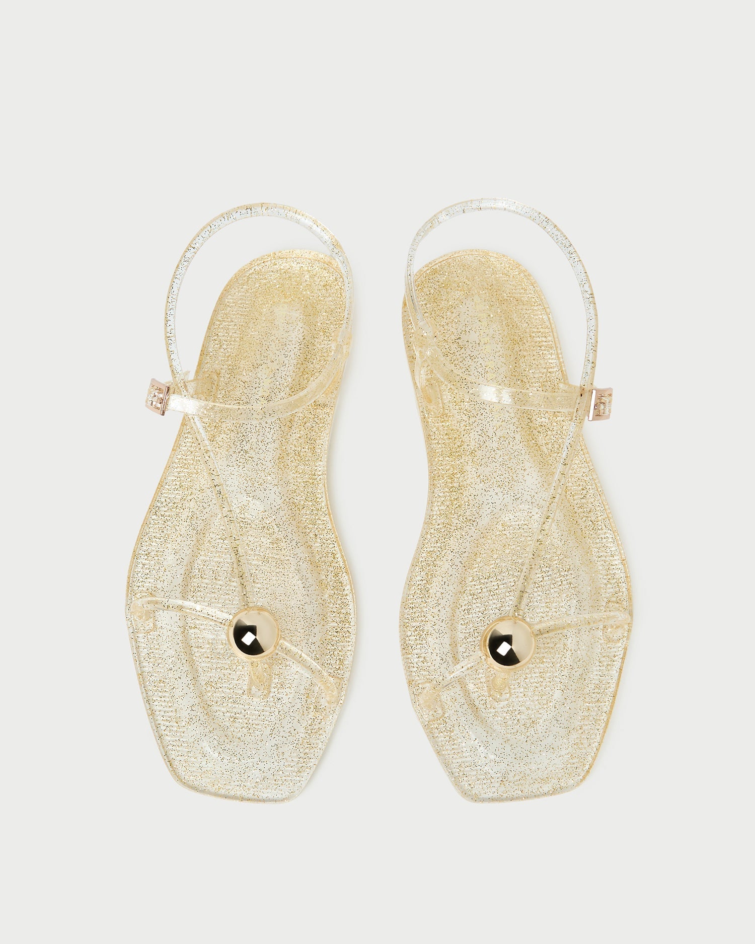 Loeffler Randall / Dana Champagne Strappy Jelly Sandal