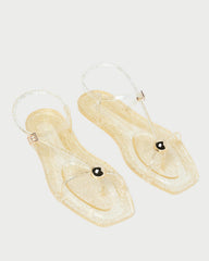 Loeffler Randall / Dana Champagne Strappy Jelly Sandal