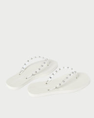 Loeffler Randall / Taryn Cream Jelly Flip Flop