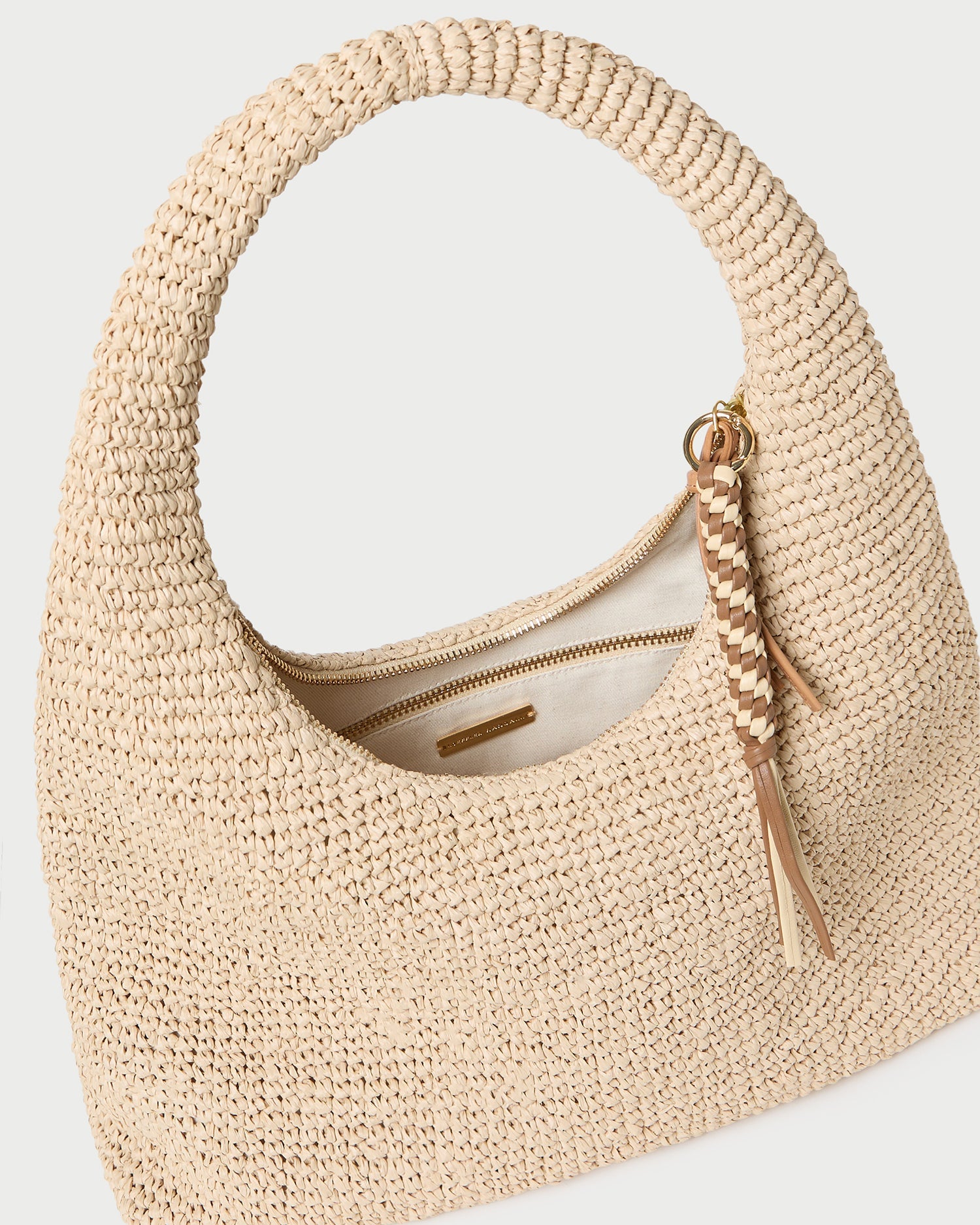 Loeffler Randall / Willow Natural Woven Hobo Bag