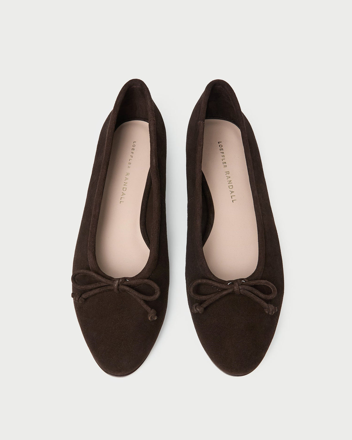 Loeffler Randall / Noelle Brown Suede Ballet Flat