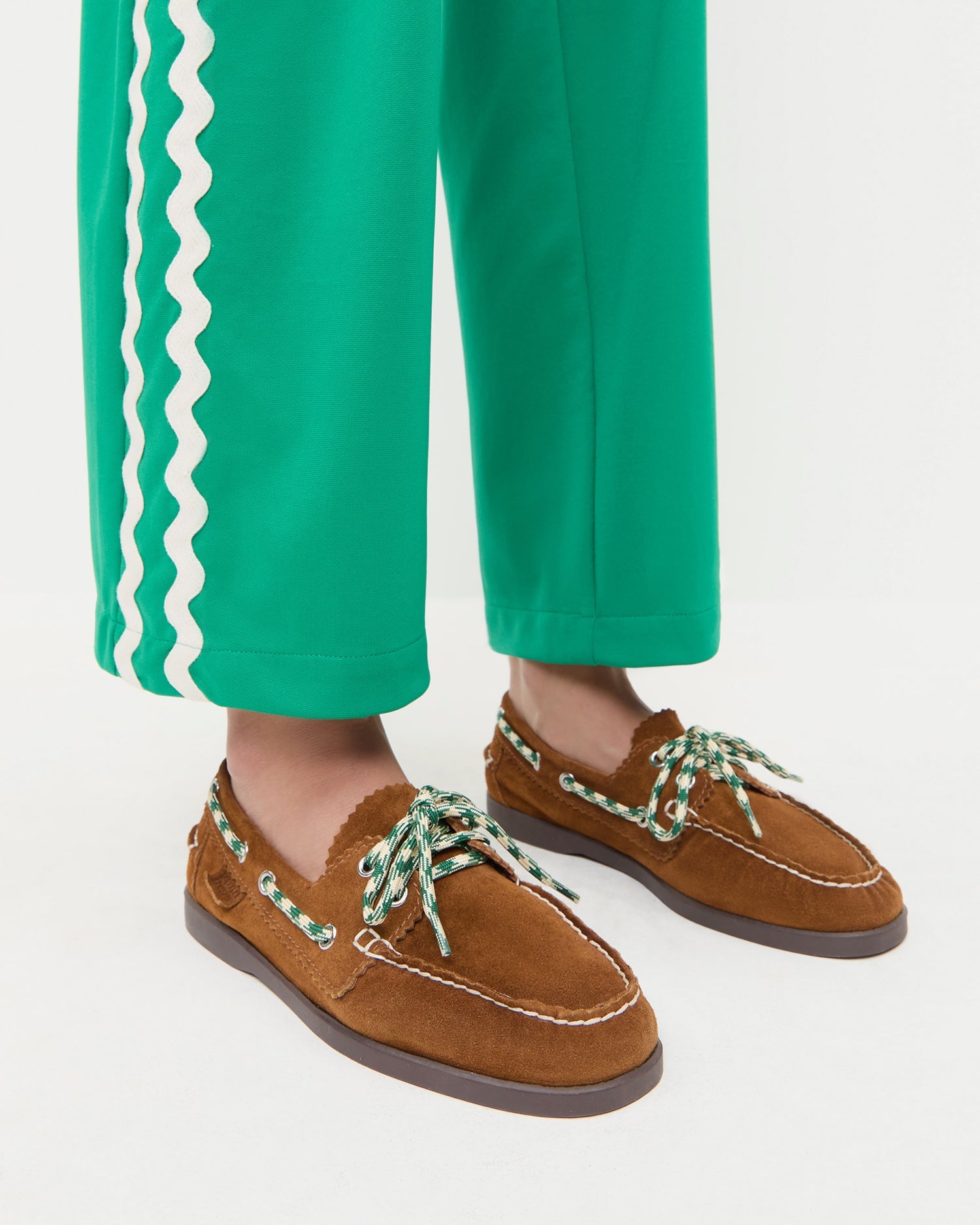 Loeffler Randall / Franco Cacao Suede Boat Shoe
