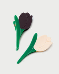 Loeffler Randall / Juniper Maroon/Butter Tulip Clip Set