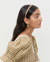 Loeffler Randall / Sabine Denim/Butter Plaid Headband Set