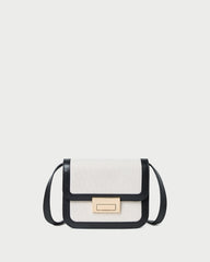 Loeffler Randall / Desi Black/Natural Canvas Crossbody