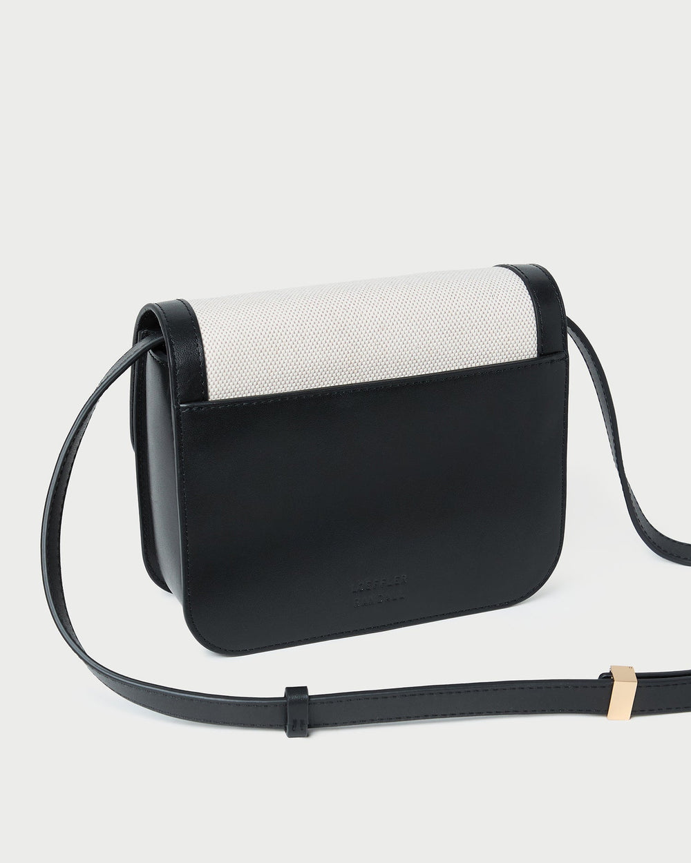 Loeffler Randall / Desi Black/Natural Canvas Crossbody