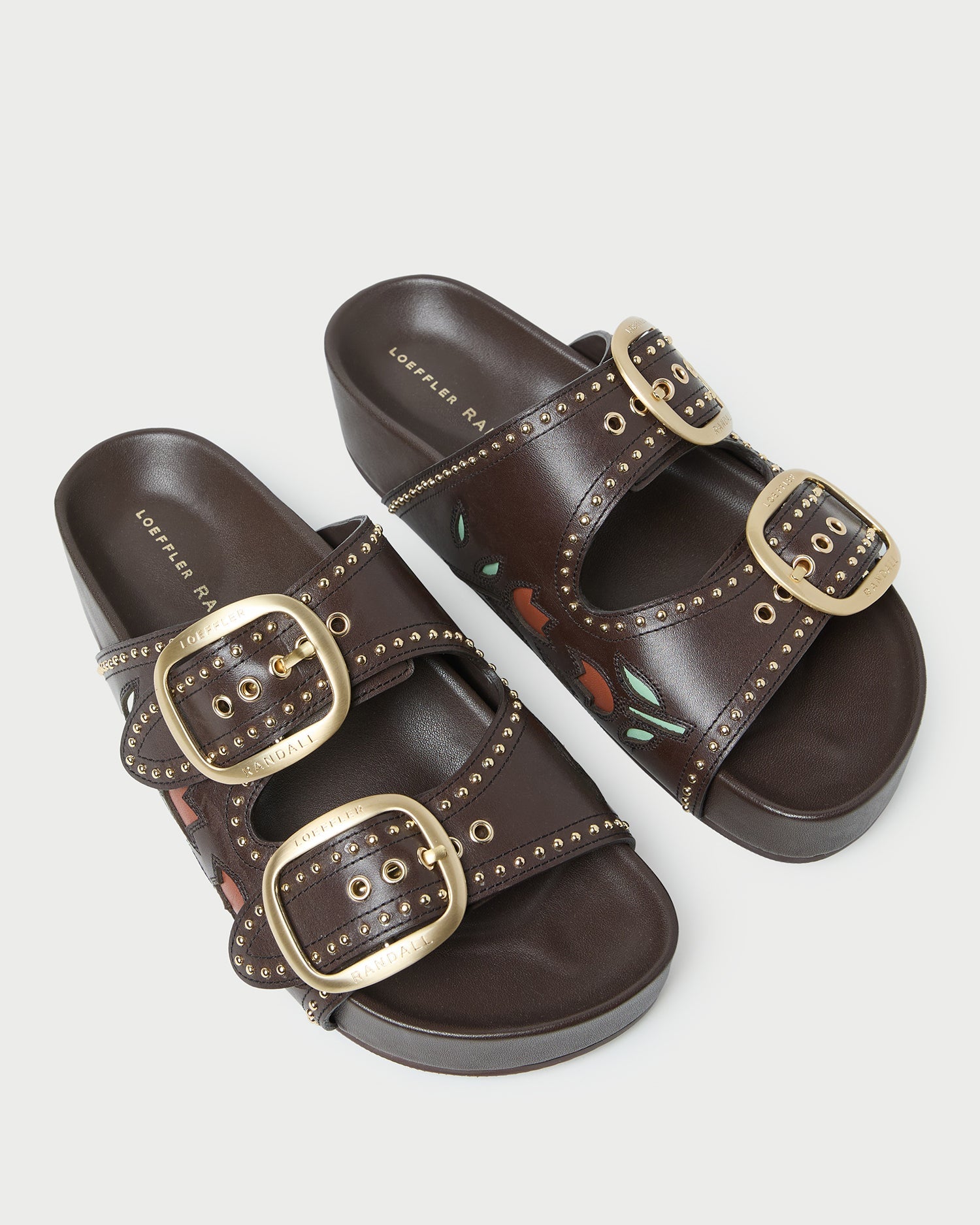 Loeffler Randall / Eve Brown Tulip Two-Band Sandal