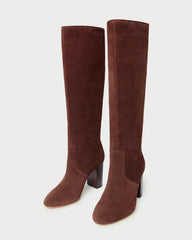 Loeffler Randall / Goldy Espresso Suede Tall Boot