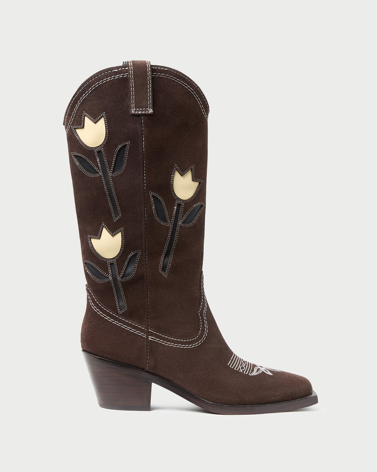 Loeffler Randall / Wilder Brown Suede Tulip Boot