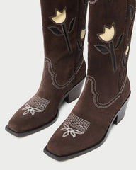 Loeffler Randall / Wilder Brown Suede Tulip Boot