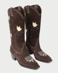 Loeffler Randall / Wilder Brown Suede Tulip Boot