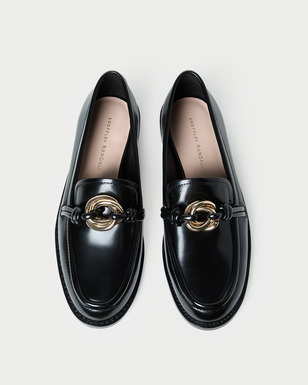 Loeffler Randall / Roma Black Leather Loafer