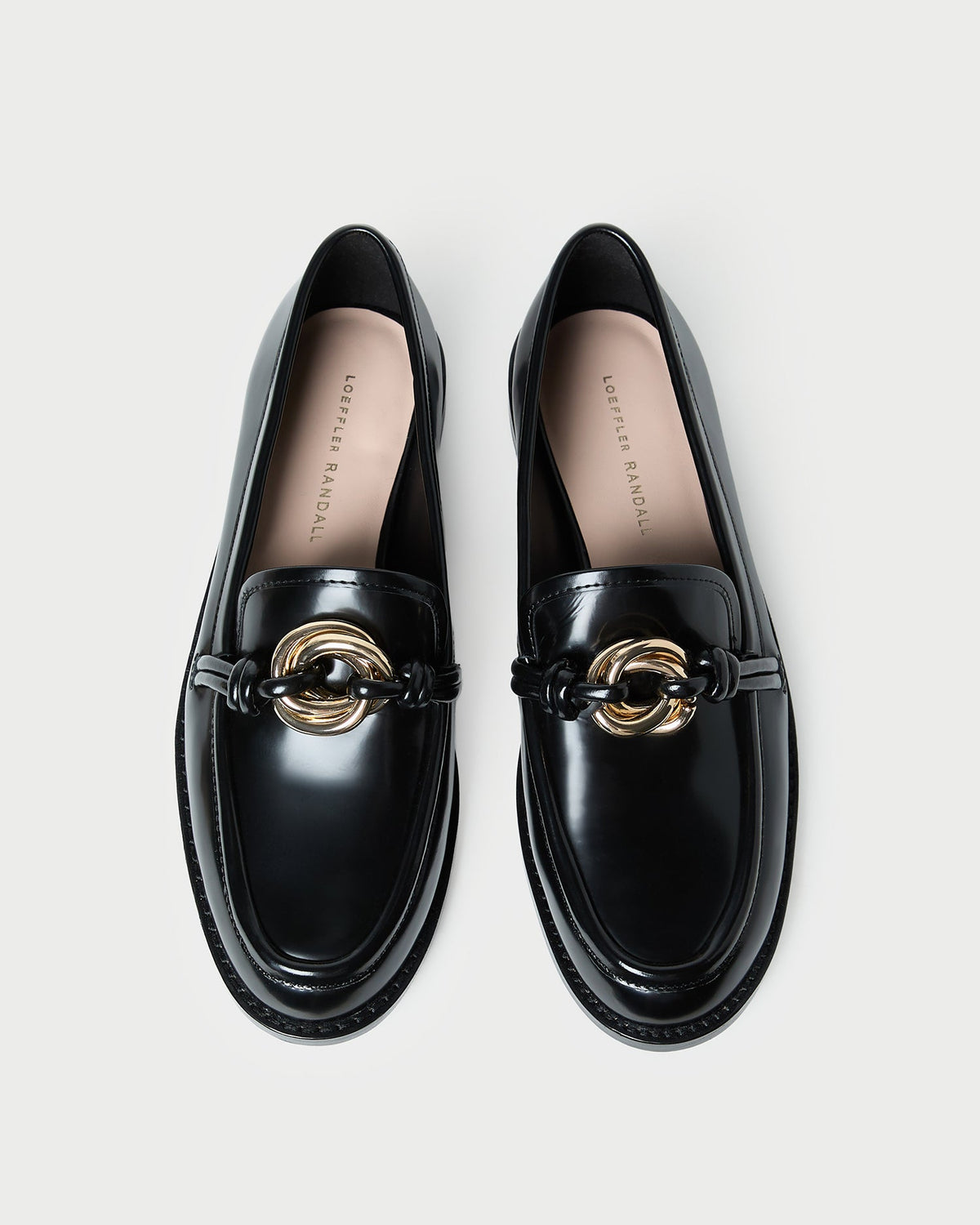 Loeffler Randall / Roma Black Leather Loafer