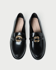 Loeffler Randall / Roma Black Leather Loafer