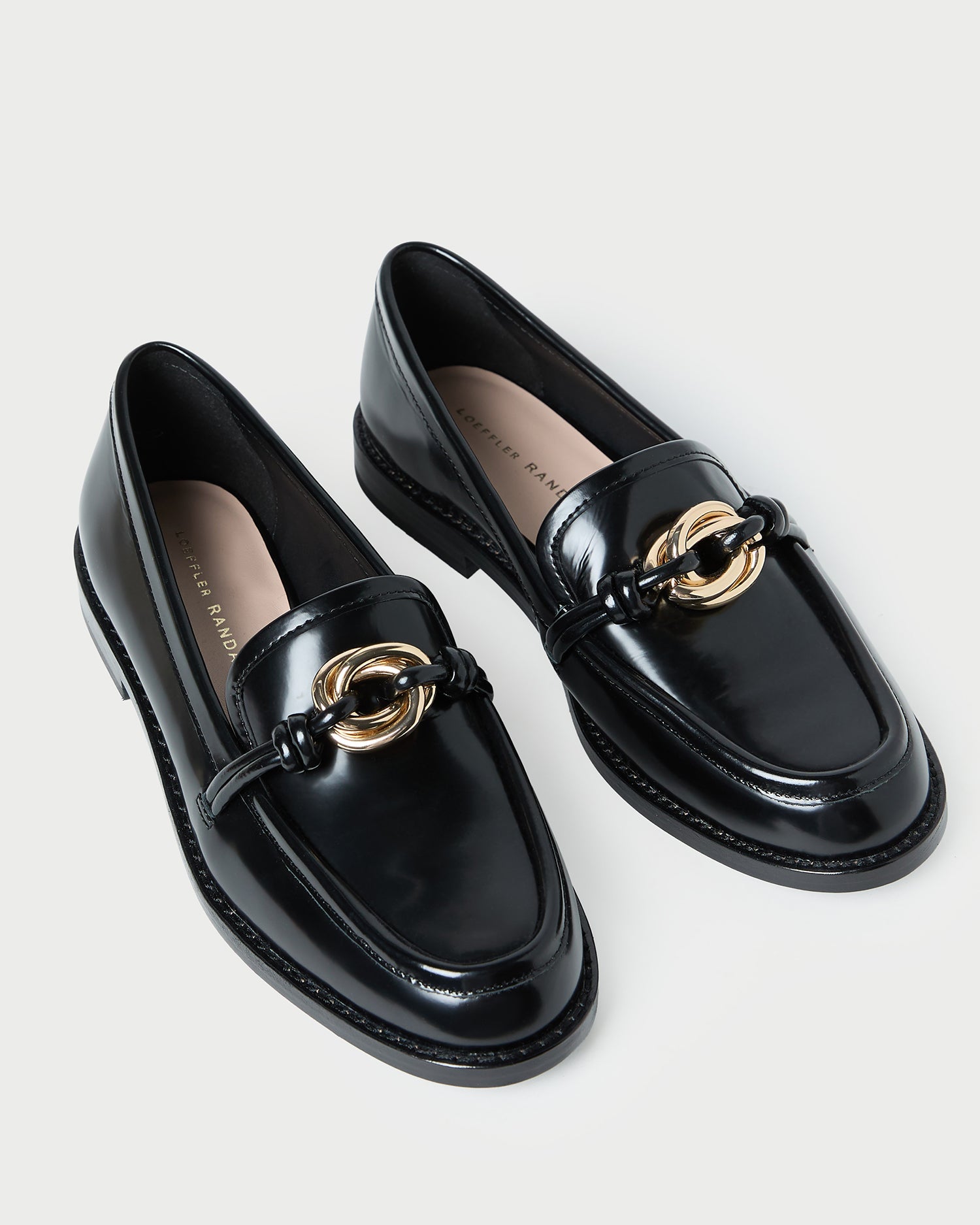 Loeffler Randall / Roma Black Leather Loafer