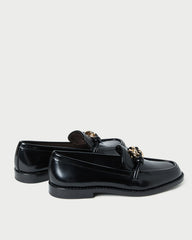 Loeffler Randall / Roma Black Leather Loafer