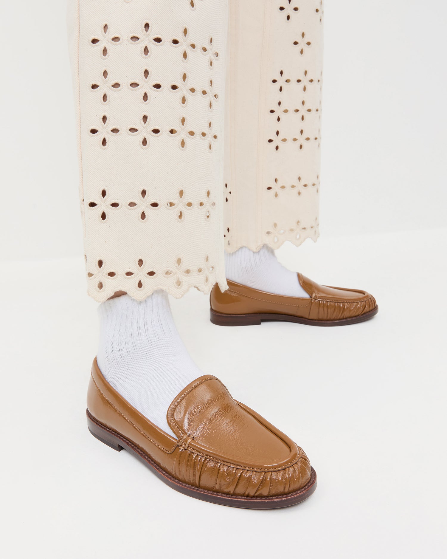 Loeffler Randall / Lucille Safari Leather Loafer
