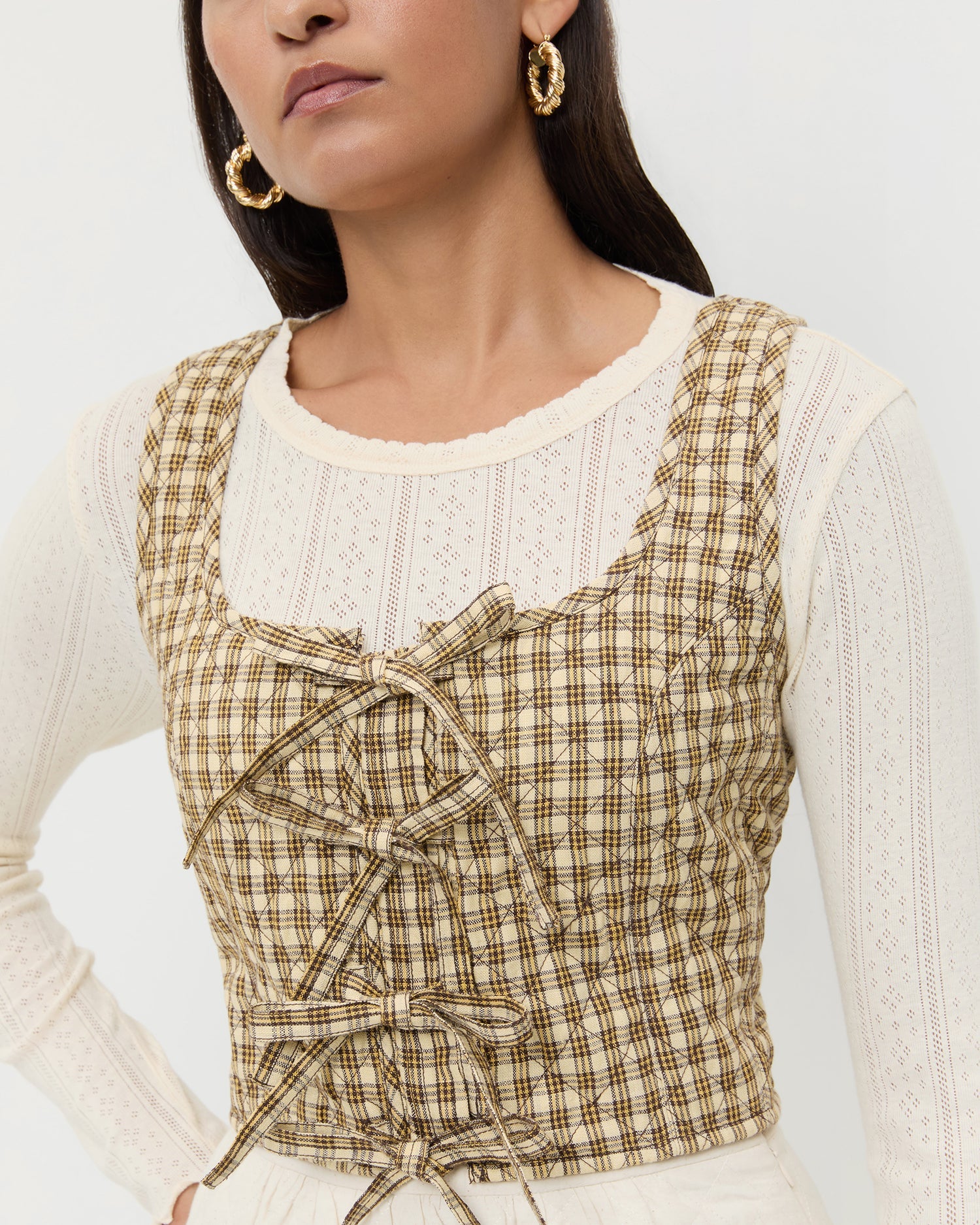 Loeffler Randall / Callista Tie-Front Vest