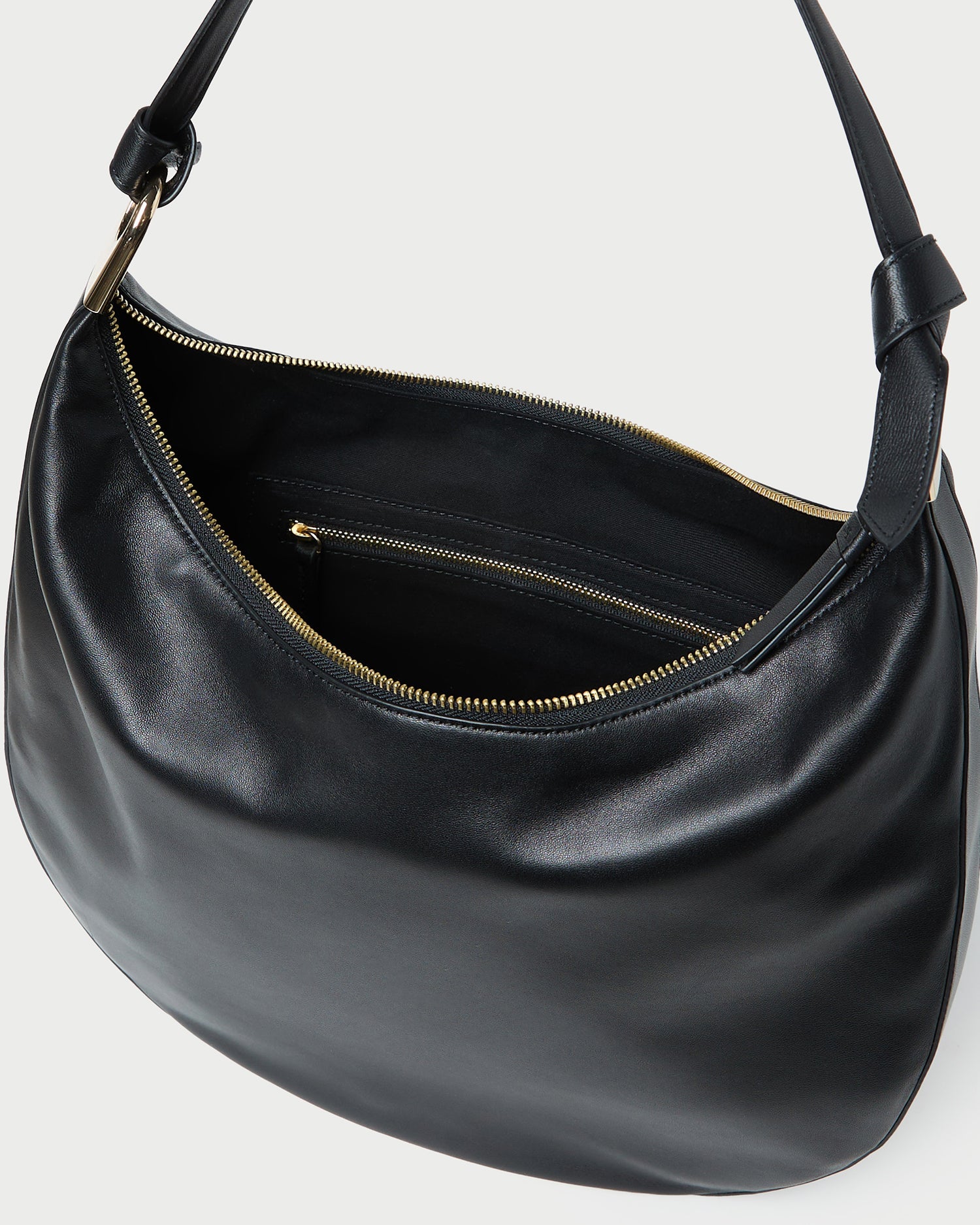 Loeffler Randall / Morgan Black Leather Shoulder Bag