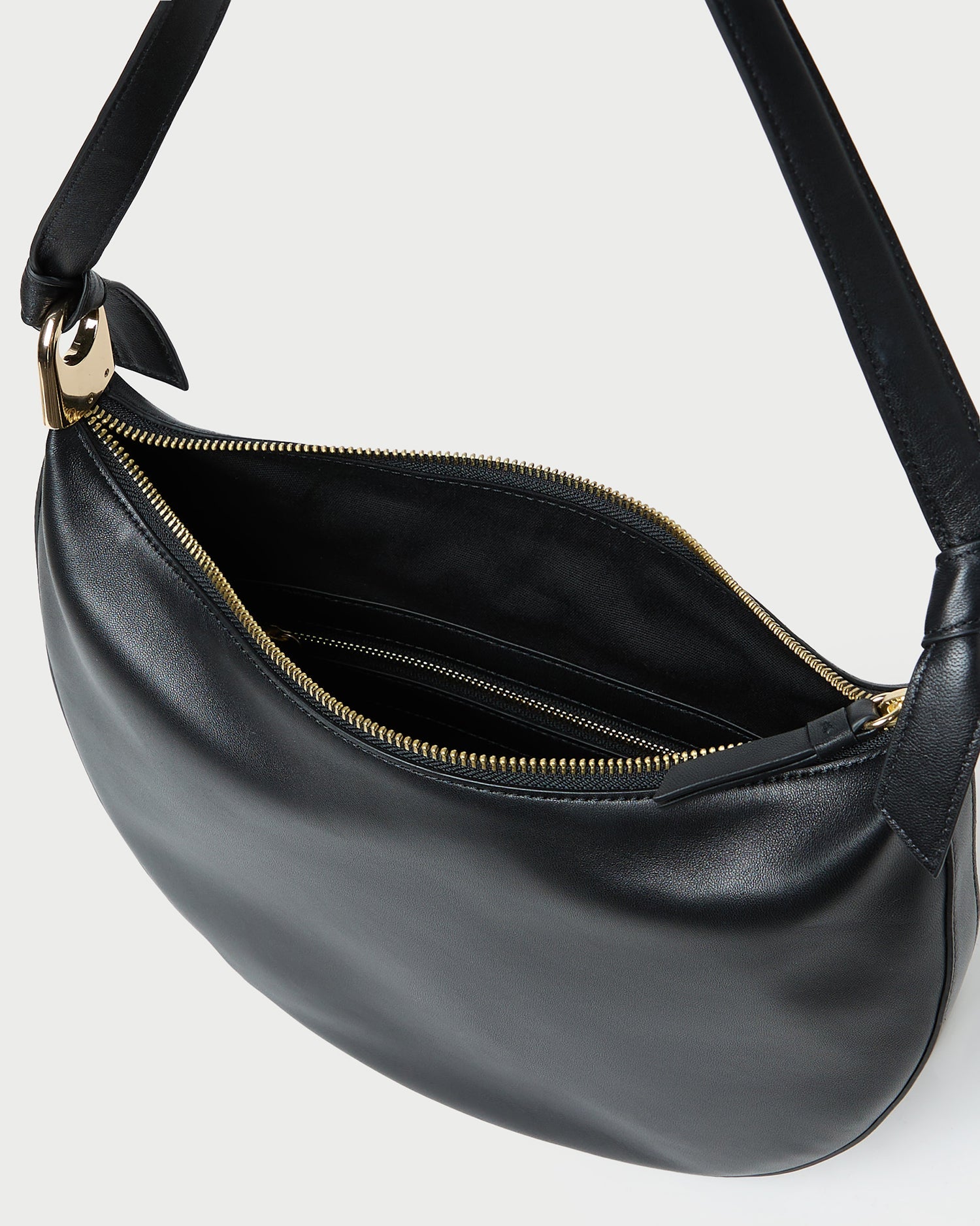 Loeffler Randall / Harlow Black Leather Shoulder Bag