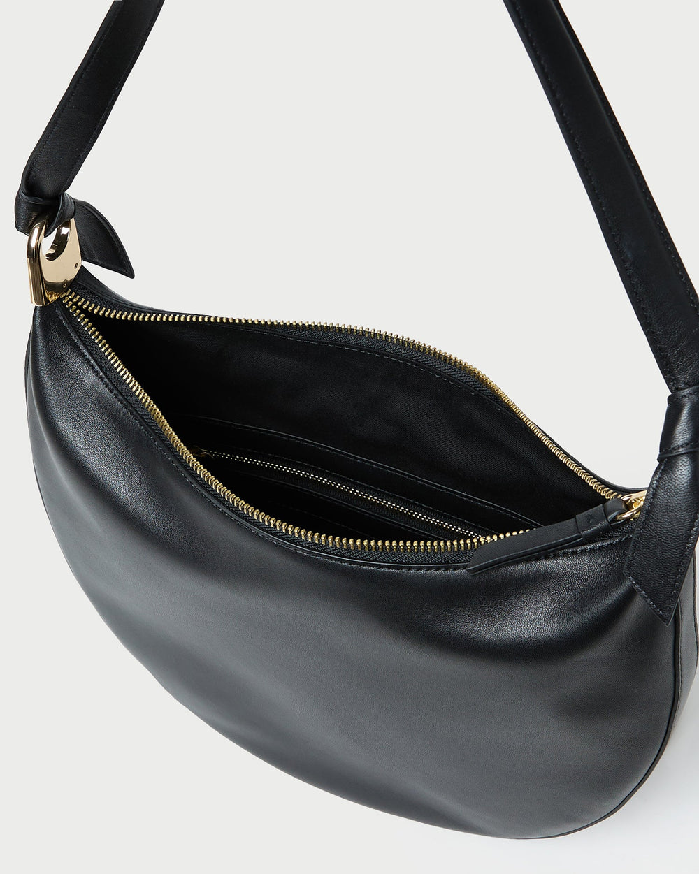 Loeffler Randall / Harlow Black Leather Shoulder Bag