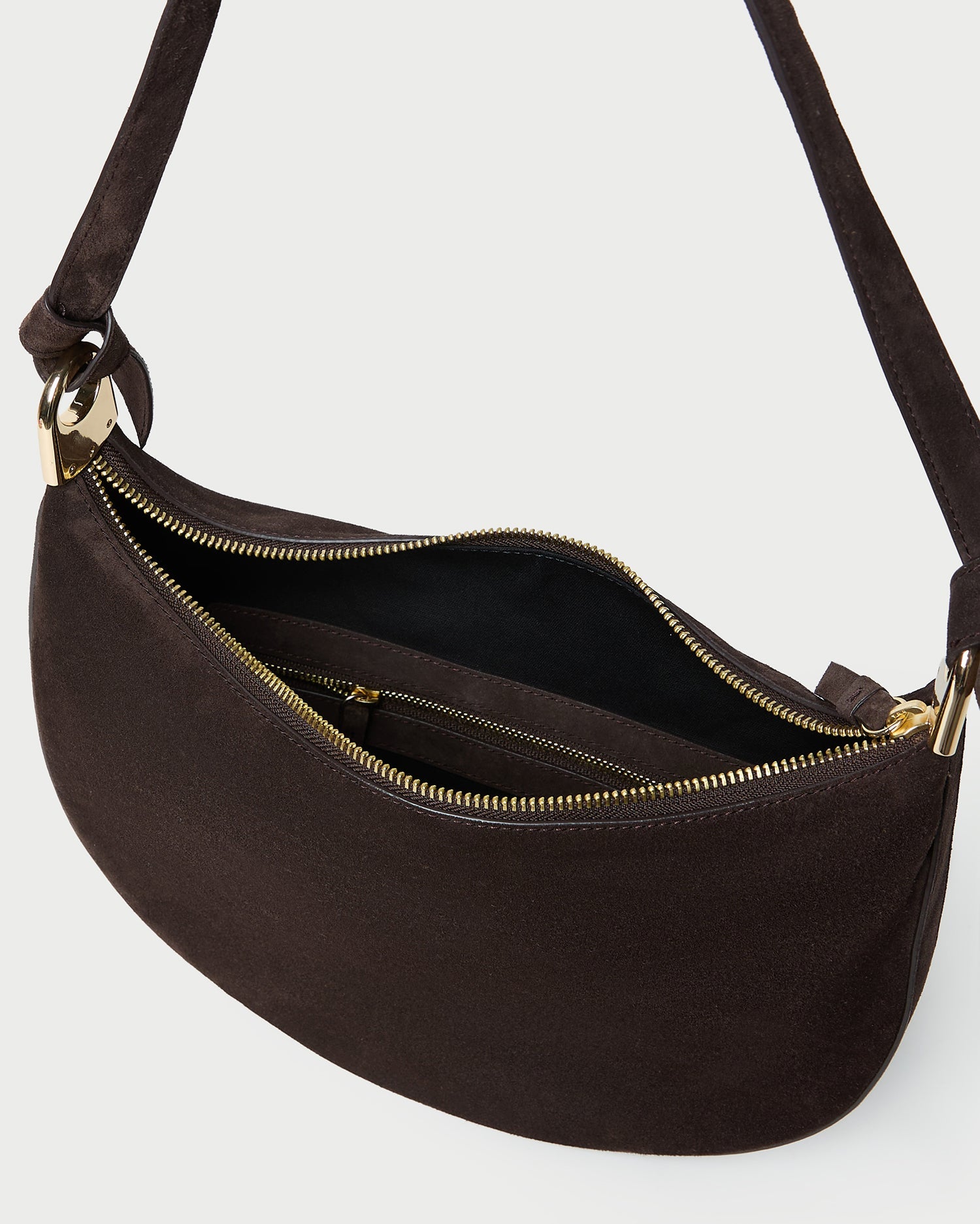 Loeffler Randall / Harlow Brown Suede Shoulder Bag