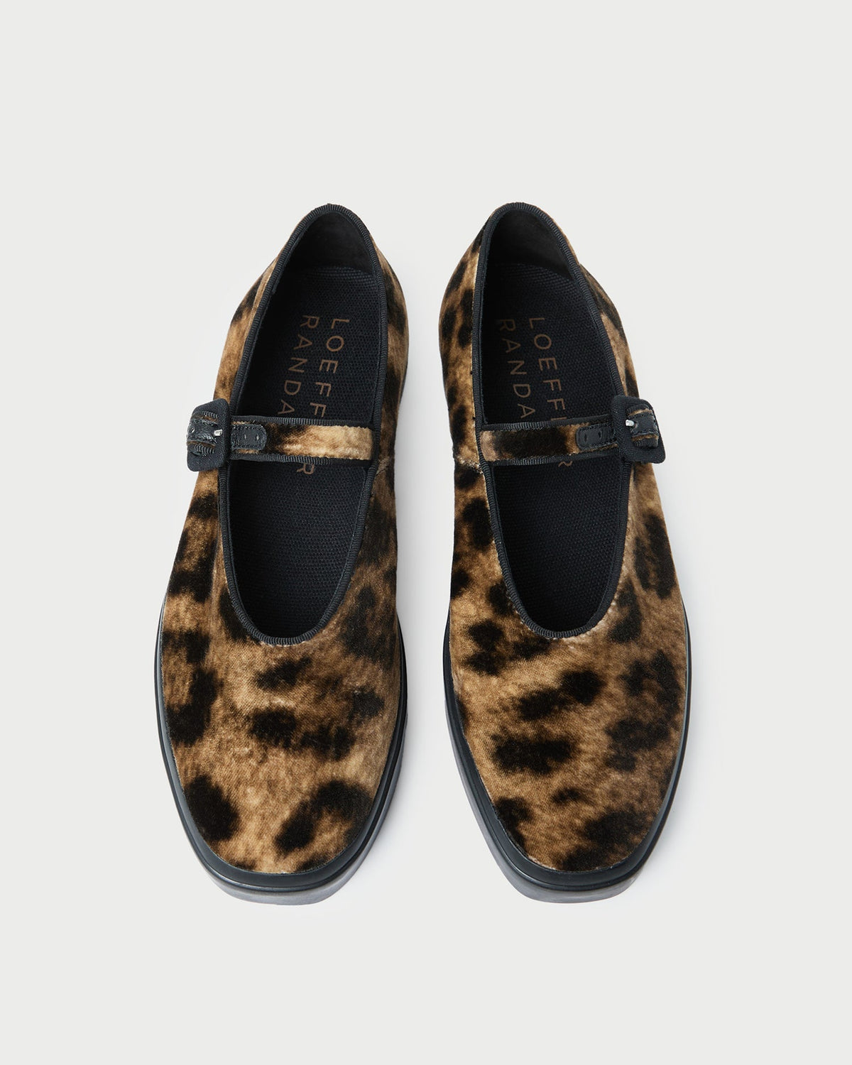 Loeffler Randall / Cooper Leopard Velvet Mary Jane Sneaker