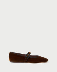 Loeffler Randall / Ginger Brown Velvet Mary Jane