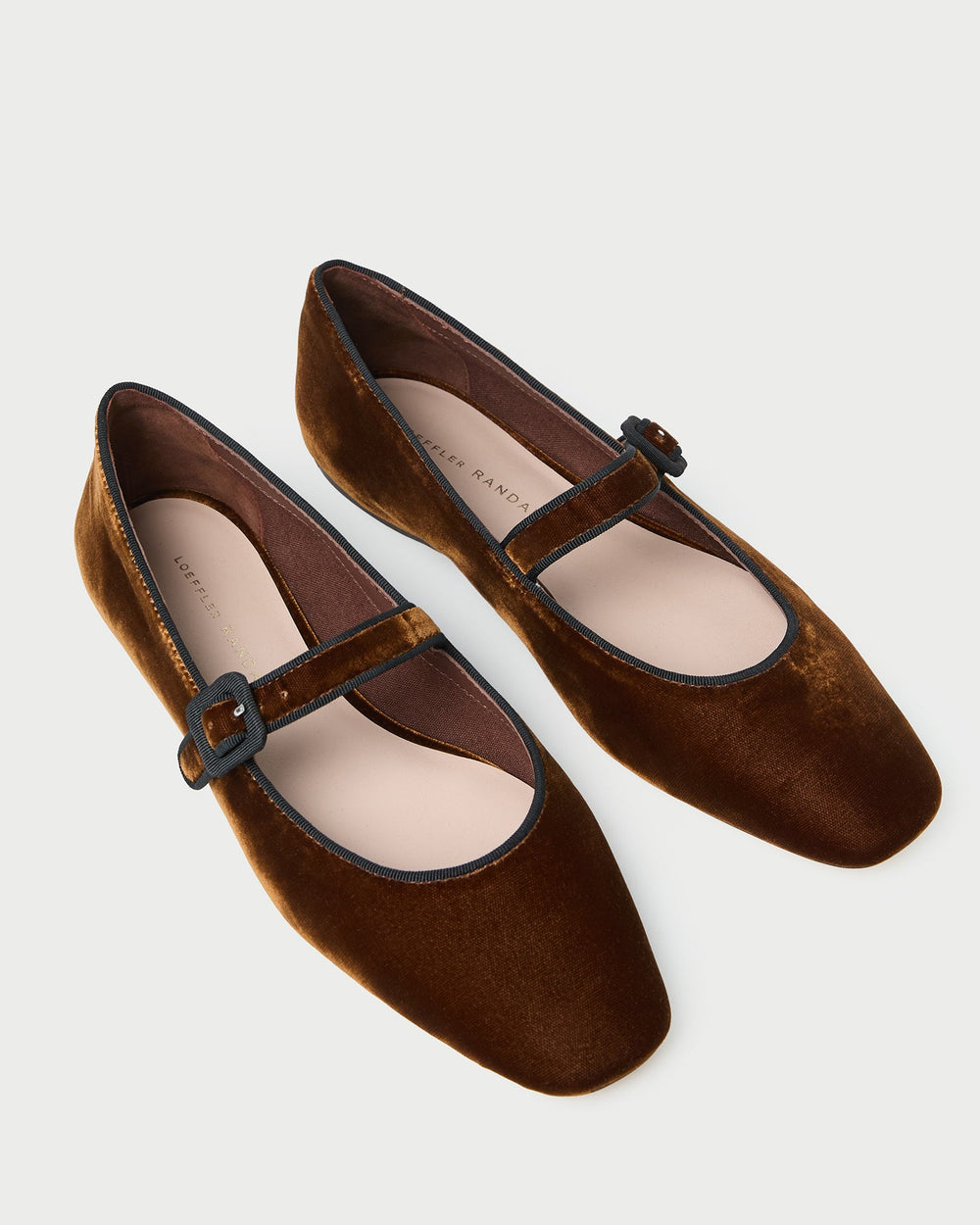 Loeffler Randall / Ginger Brown Velvet Mary Jane