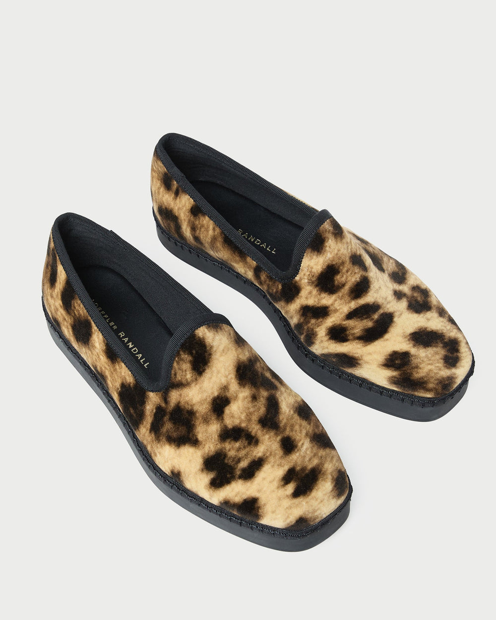 Loeffler Randall / Mattie Leopard Velvet Slip-On Sneaker