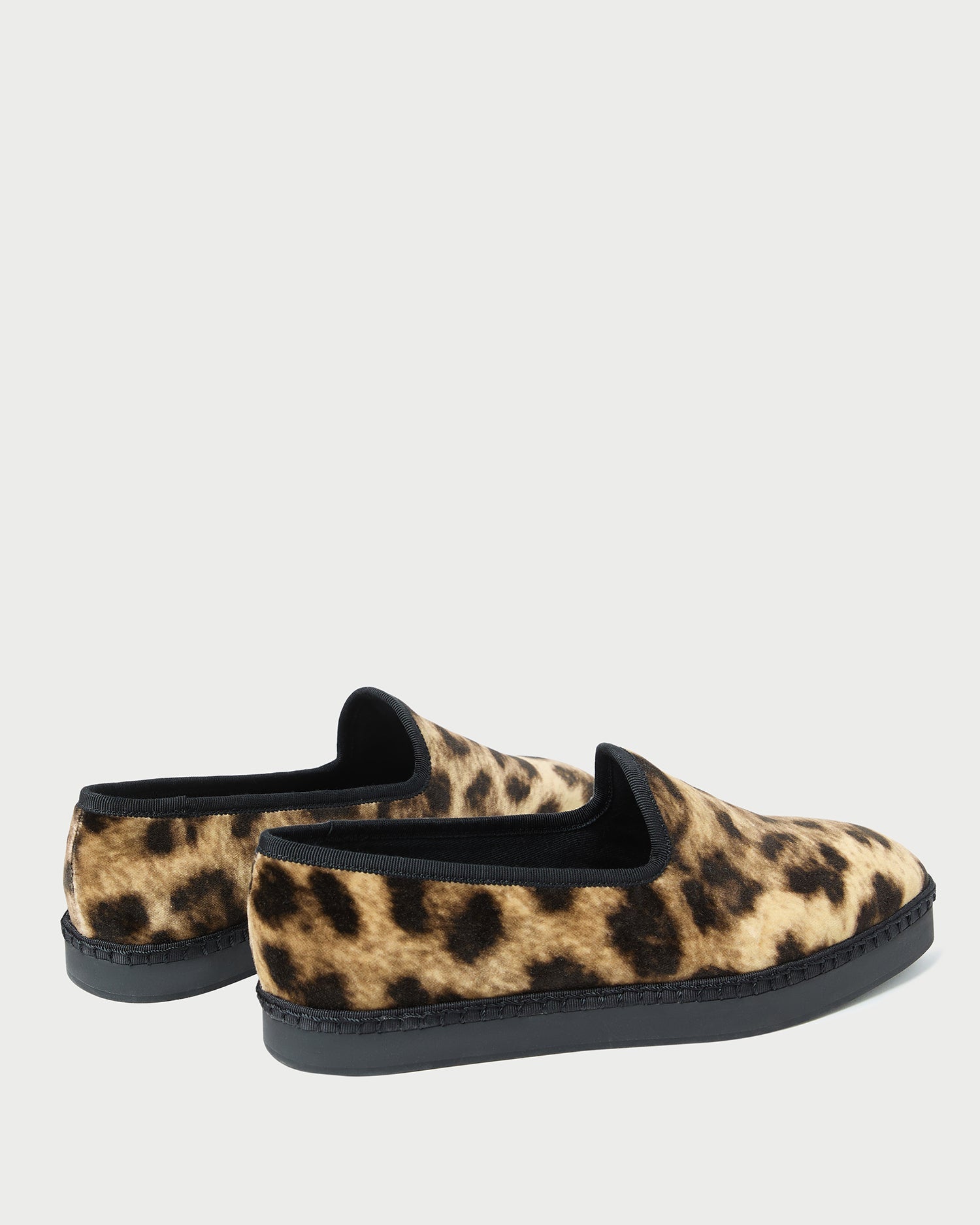 Loeffler Randall / Mattie Leopard Velvet Slip-On Sneaker