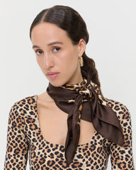 Loeffler Randall / Beverly Leopard Silk Scarf